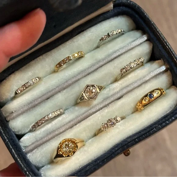 Antique 18K Gold Diamond Rings (All for Sale) - Picture 3 of 16